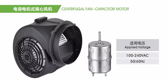 150mm Forward Curved Centrifugal Fan Hood Blower Fan AC Fan Capacitor Motor with Low Noise and High Performance for Range Hood/ Air Purification